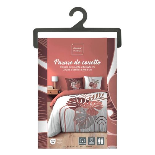 Housse De Couette 240x220 + 2 Taies Astria 100% Coton