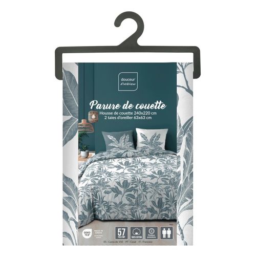 Housse De Couette 240x220 + 2 Taies Hera 100% Coton 57fils