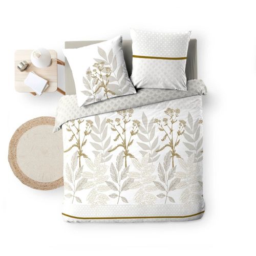 Housse De Couette 240x220 + 2 Taies Raoni 100% Coton 57fils