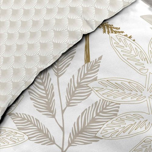 Housse De Couette 240x220 + 2 Taies Raoni 100% Coton 57fils