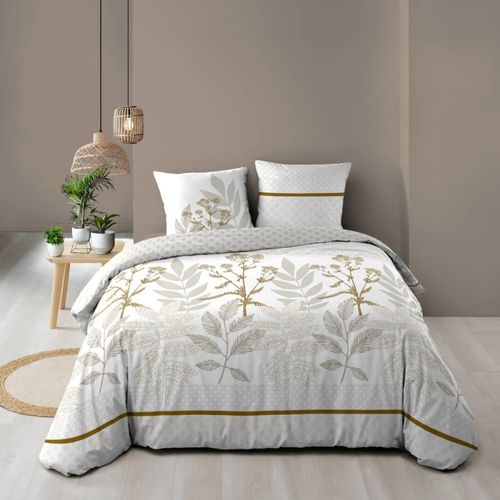 Housse De Couette 240x220 + 2 Taies Raoni 100% Coton 57fils