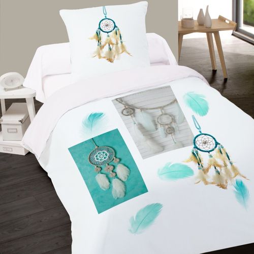 Housse De Couette 140x200 Navajo + 1 Taie 100% Coton