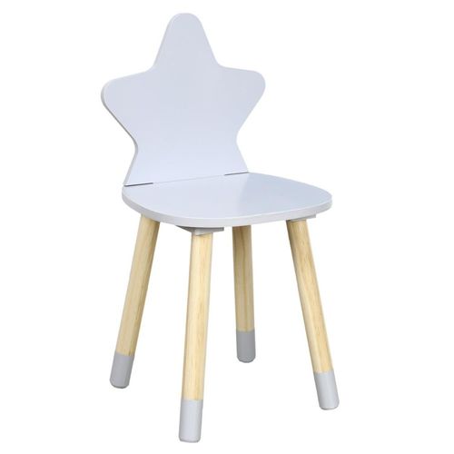 Chaise Enfant Étoile Coloris Gris