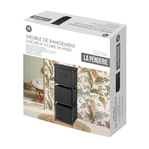 Meuble De Rangement 3 Cubes Intissés