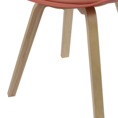 Chaise Scandinave Bois De Rose Avec Coussin