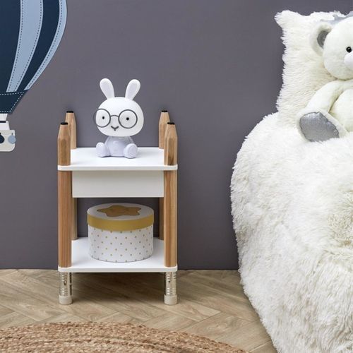 Table De Chevet Pour Enfant Blanche
