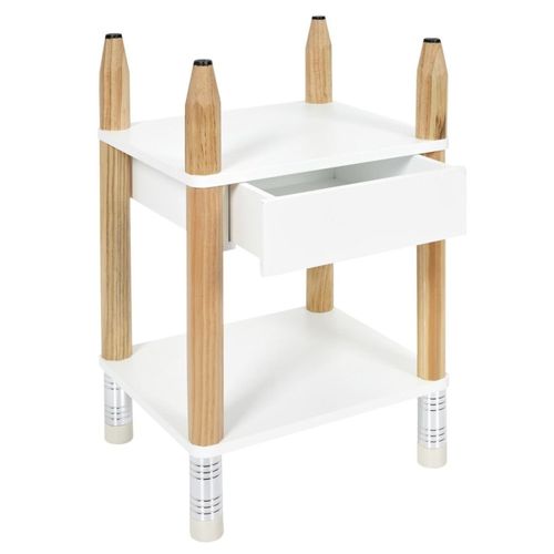 Table De Chevet Pour Enfant Blanche