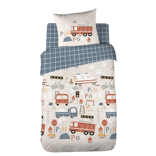 Housse De Couette 140x200 + 1 Taie Flammeche