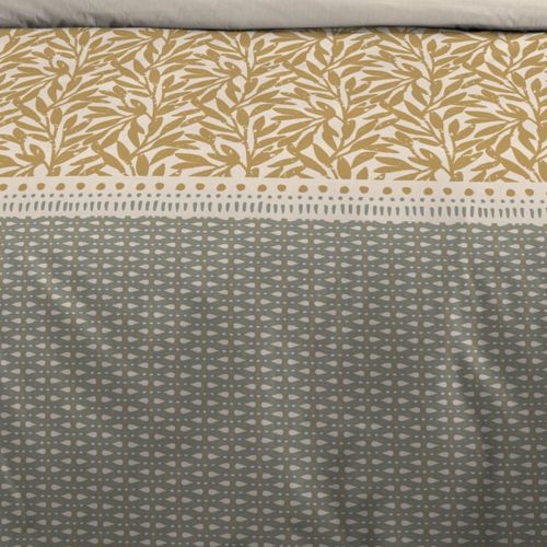 Housse De Couette 240x220 Magdala + 2 Taies Coton 57 Fils