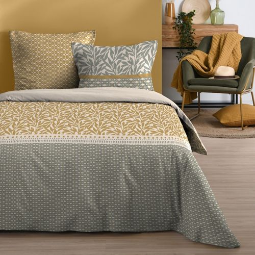 Housse De Couette 240x220 Magdala + 2 Taies Coton 57 Fils