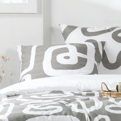 Housse De Couette 240x220 Pinto + 2 Taies Coton 57 Fils