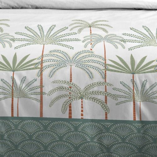 Housse De Couette 260x240 Morphea + 2 Taies Coton 57 Fils