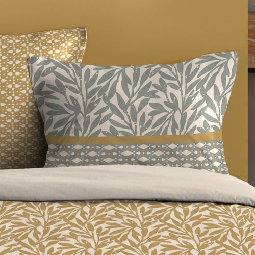 Housse De Couette 260x240 Magdala + 2 Taies Coton 57 Fils