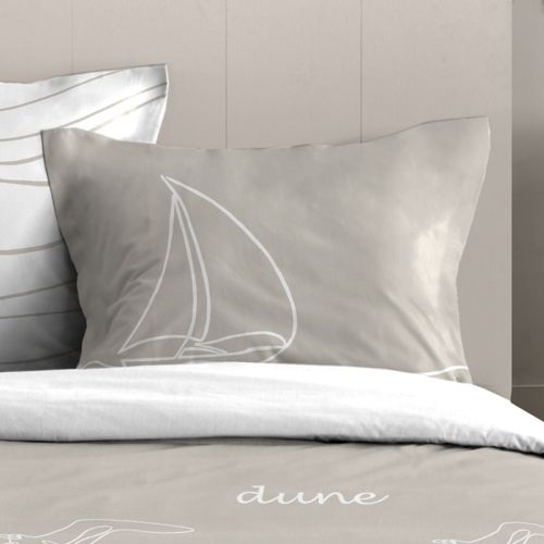 Housse De Couette 240x220 Dunes + 2 Taies Coton 57 Fils