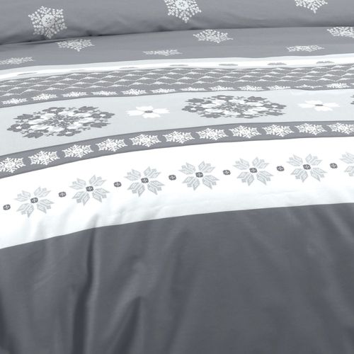 Housse De Couette 240x220 Malleval + 2 Taies Coton 57 Fils