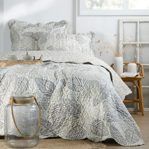 Couvre Lit Boutis Réversible 240x220 Avec 2 Taies Gally