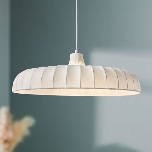 Suspension Tissu Blanche Diamètre 50cm