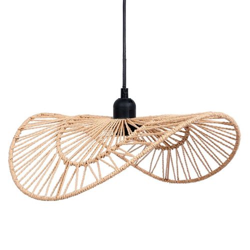 Suspension En Métal Et Corde Beige