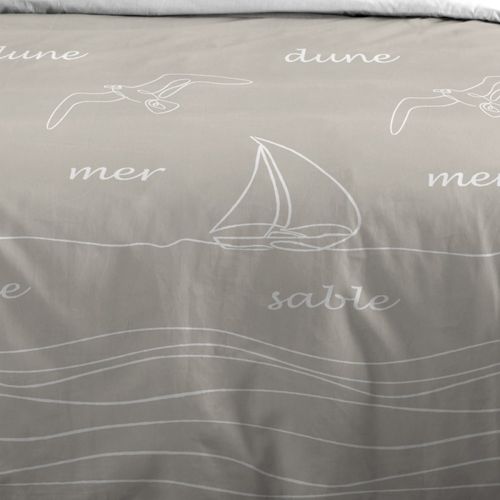 Housse De Couette 260x240 Dunes + 2 Taies Coton 57 Fils