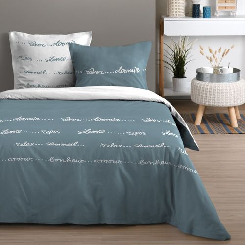 Housse De Couette 260x240 Reverie + 2 Taies Coton 57 Fils