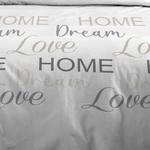 Housse De Couette 260x240 Homelove + 2 Taies Coton 57 Fils