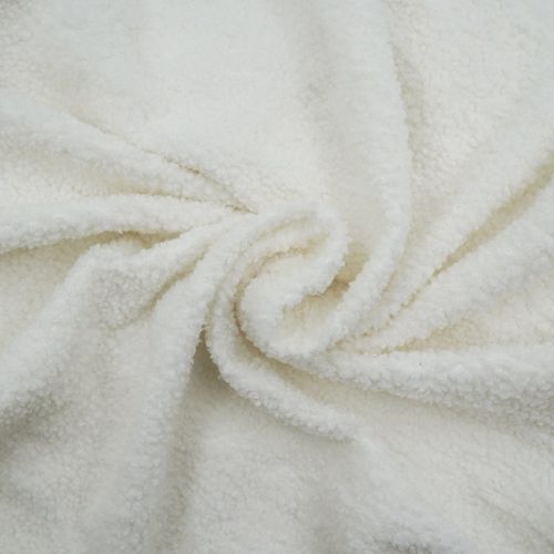 Housse De Canapé Extensible En Bouclette Polyester Coloris Blanc