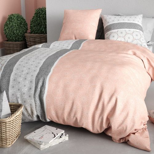 Housse De Couette 240x220 + 2 Taies En Coton 57 Fils