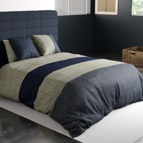 Housse De Couette 240x220 + 2 Taies En Coton 57 Fils