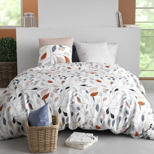 Housse De Couette 240x220 + 2 Taies En Coton 57 Fils