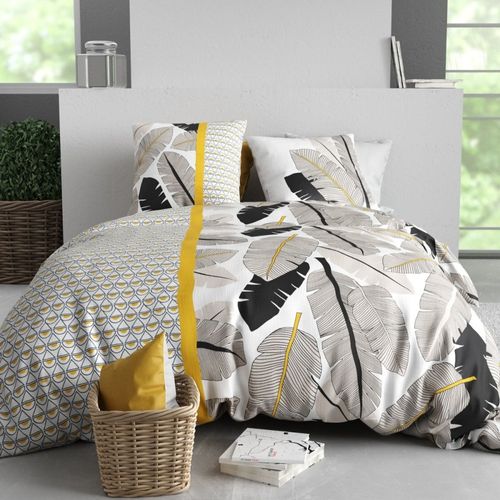 Housse De Couette 240x220 + 2 Taies En Coton 57 Fils
