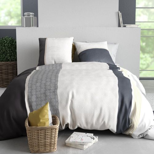 Housse De Couette 240x220 + 2 Taies En Coton 57 Fils