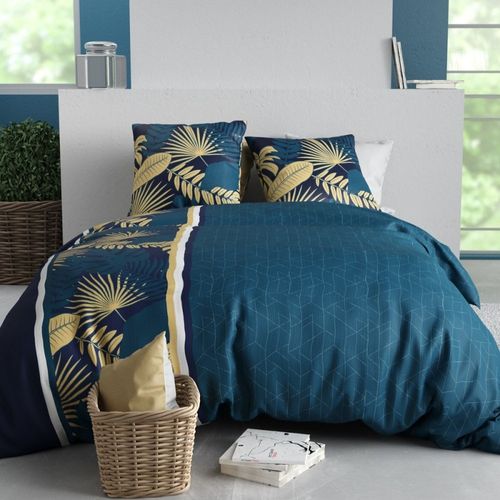 Housse De Couette 240x220 + 2 Taies En Coton 57 Fils