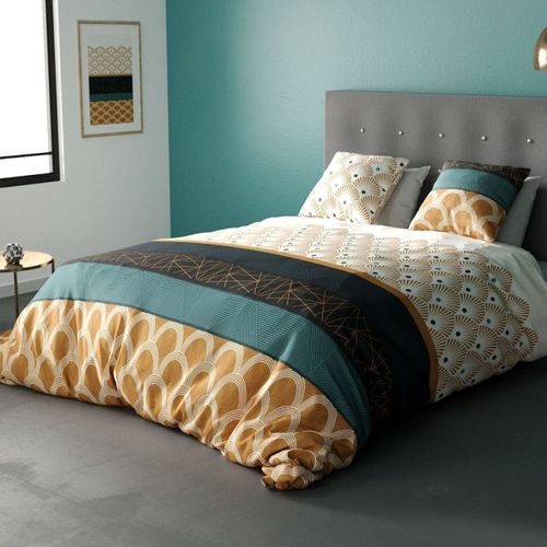 Housse De Couette 260x240 + 2 Taies Coton 57 Fils