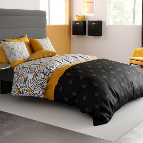 Housse De Couette 260x240 + 2 Taies Coton 57 Fils