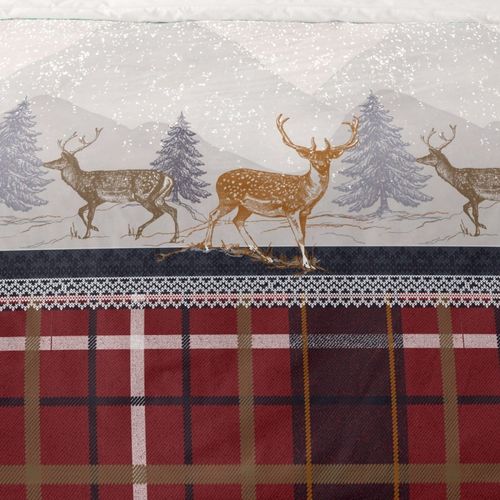 Housse De Couette 240x220 + 2 Taies Flanelle 100% Coton