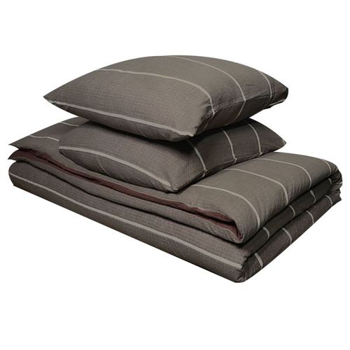 Housse De Couette 240x220 + 2 Taies Flanelle 100% Coton