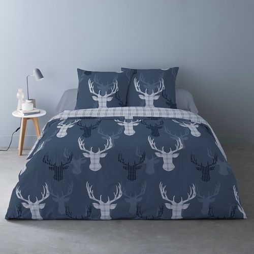 Housse De Couette 240x220 + 2 Taies Flanelle 100% Coton