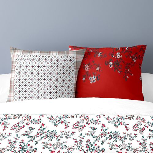 Housse De Couette 200x200 + 2 Taies Flanelle 100% Coton