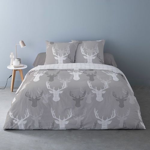 Housse De Couette 240x220 + 2 Taies Flanelle 100% Coton