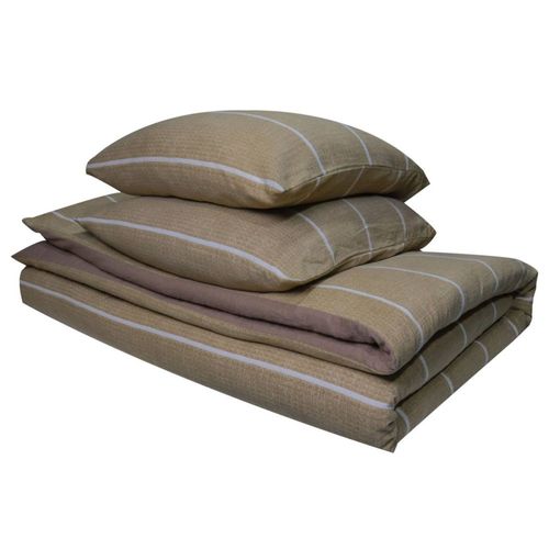 Housse De Couette 240x220 + 2 Taies Flanelle 100% Coton