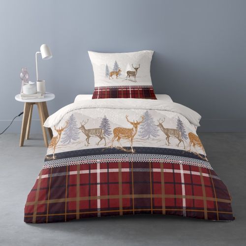 Housse De Couette Flanelle 140x200 + 1 Taie D'oreiller