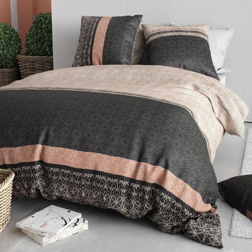 Housse De Couette 260x240 + 2 Taies En Coton 57 Fils