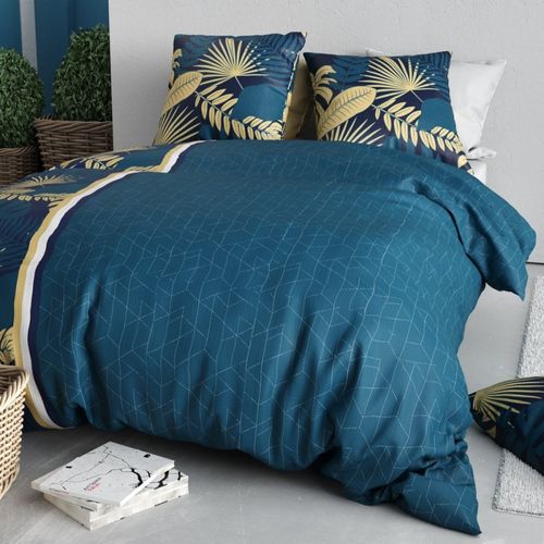 Housse De Couette 260x240 + 2 Taies En Coton 57 Fils