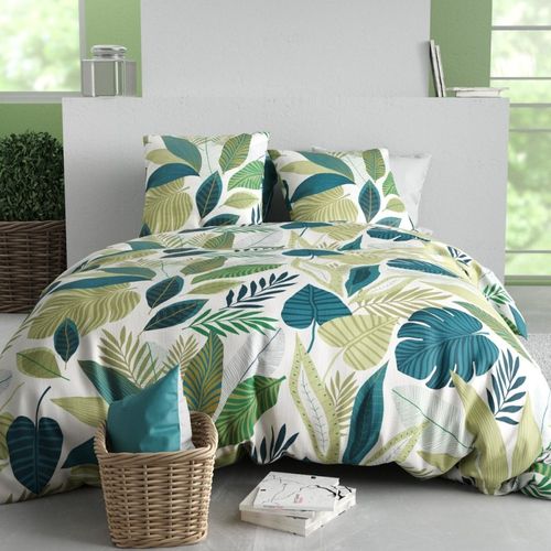 Housse De Couette 260x240 + 2 Taies En Coton 57 Fils