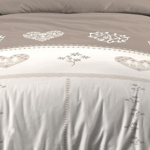 Housse De Couette 140x200 + 1 Taie Coton 57 Fils