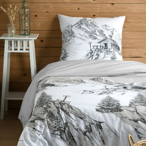 Housse De Couette 140x200 + 1 Taie Coton 57 Fils