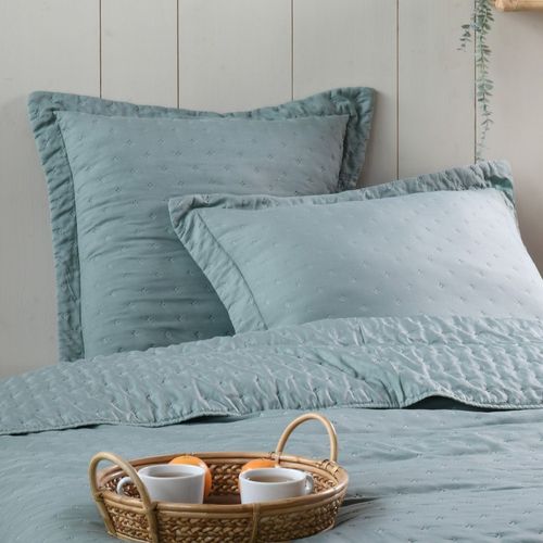 Couvre-lit Boutis matelassé CHLOE avec 2 taies d'oreiller - Multicolore