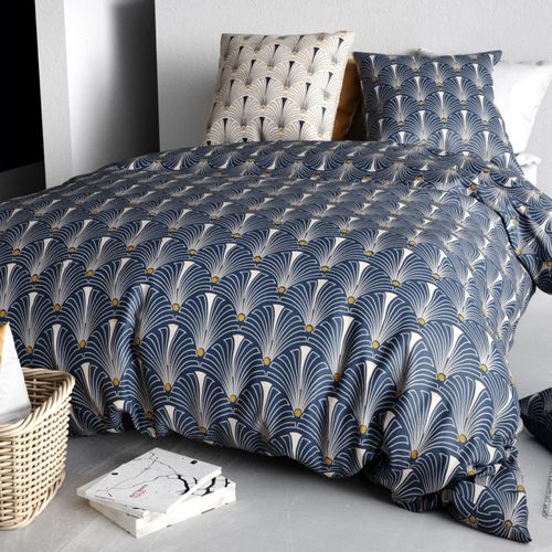 Housse De Couette 240x220 Paon + 2 Taies Coton 57 Fils