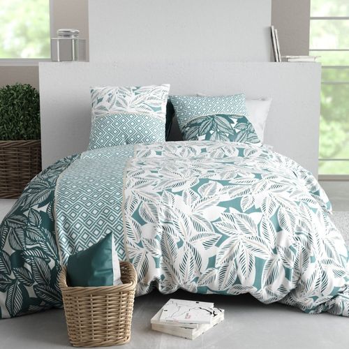 Housse De Couette 260x240 + 2 Taies En Coton 57 Fils