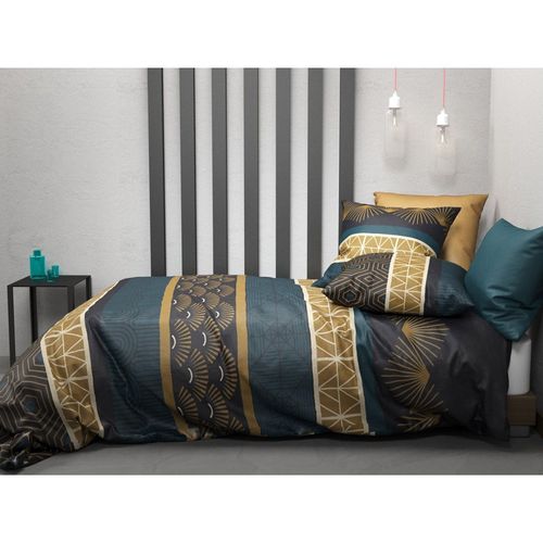 Housse De Couette 260x240 Qobe + 2 Taies Coton 57 Fils